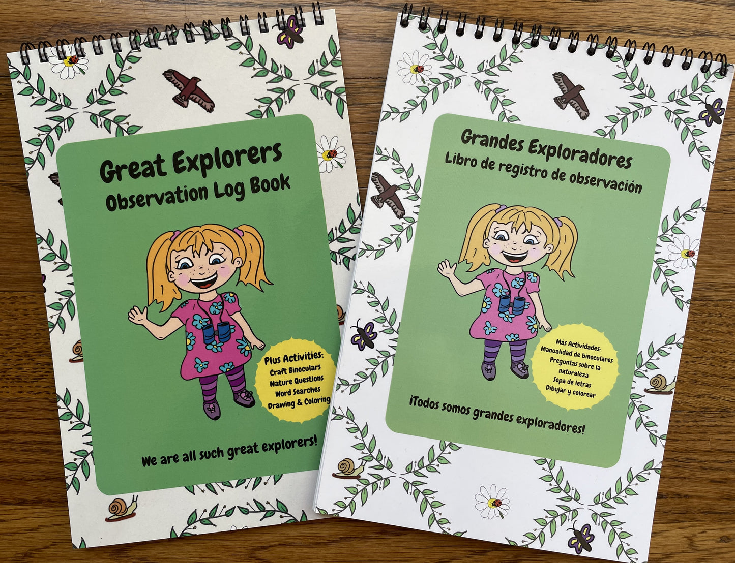 Great Explorers Observation Log Book (Also in Spanish Language)