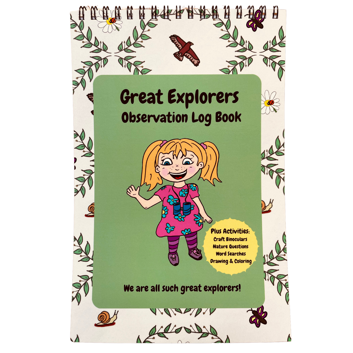 Great Explorers Bundle (Paperback book and spiral log book)