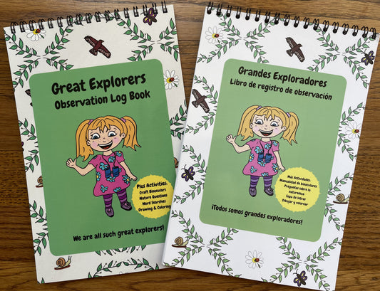 Great Explorers Observation Log Book (Also in Spanish Language)